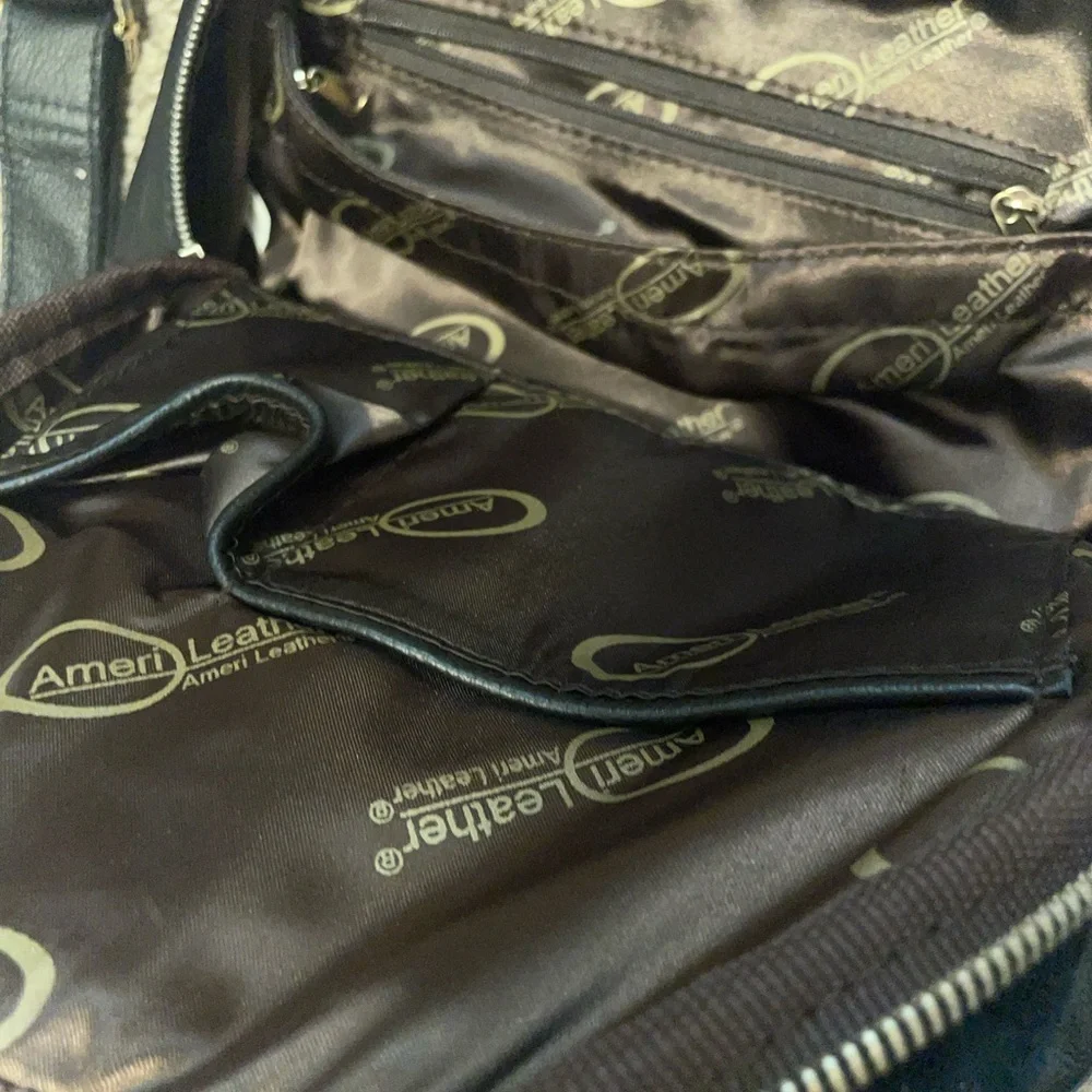 Ameri Leather Backpack Black Color - Picture 5 of 10